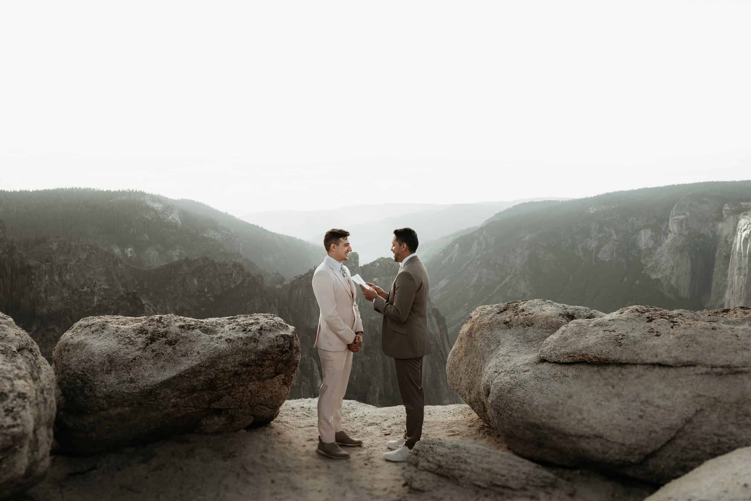 Tips for writing elopement vows